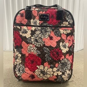 Vera Bradley Red and Pink Floral Suitcase